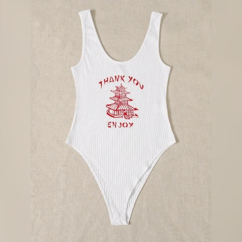 Thank You Graphic Bodysuit